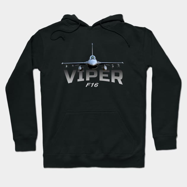 F-16 Viper Fighting Falcon Jet Fighters Hoodie by Jose Luiz Filho